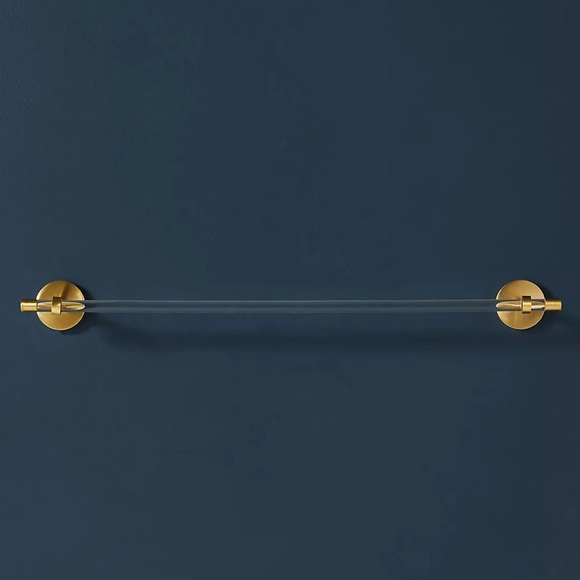 Anthropologie or Mikayla Lucite Towel Bar Size 18” NIB - Picture 1 of 16
